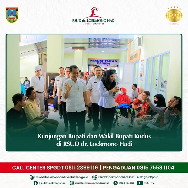 Bupati dan Wakil Bupati mengunjungi RSUD dr. Loekmono hadi